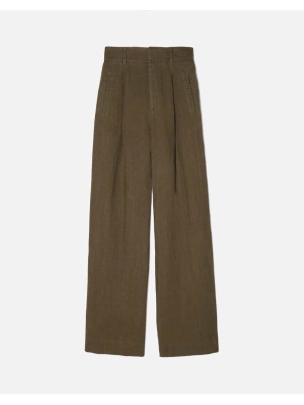 Everlane Linen Way High Pants in Beech - Picture 4 of 7